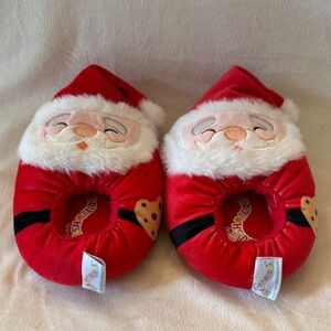 Kids Squishmallows Santa Slippers - Red and White - Size 11 12